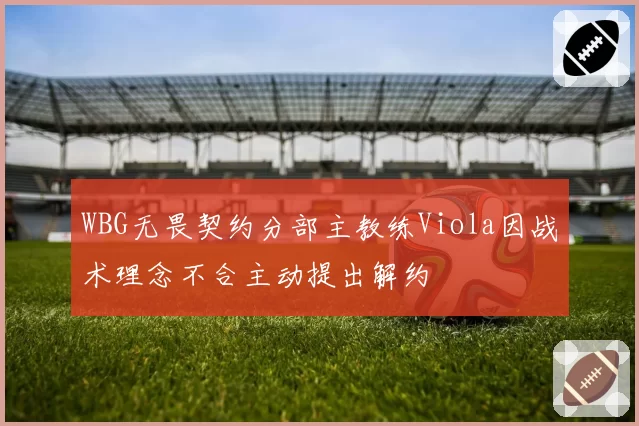 WBG无畏契约分部主教练Viola因战术理念不合主动提出解约